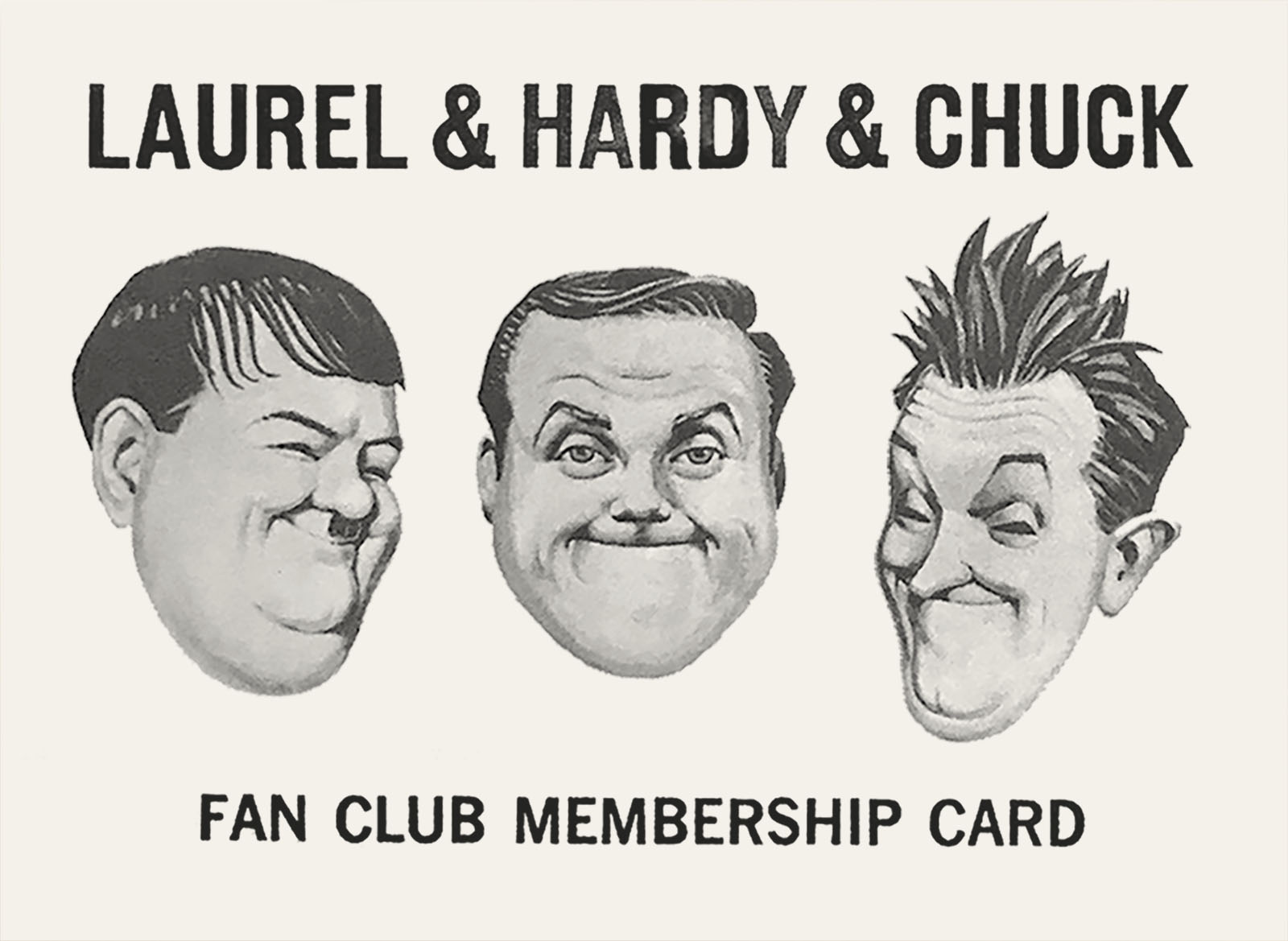 Chuck McCann Fan Club Membership Card