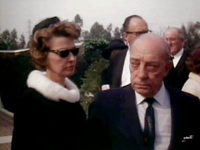 Buster Keaton at Stan Laurel's Funeral